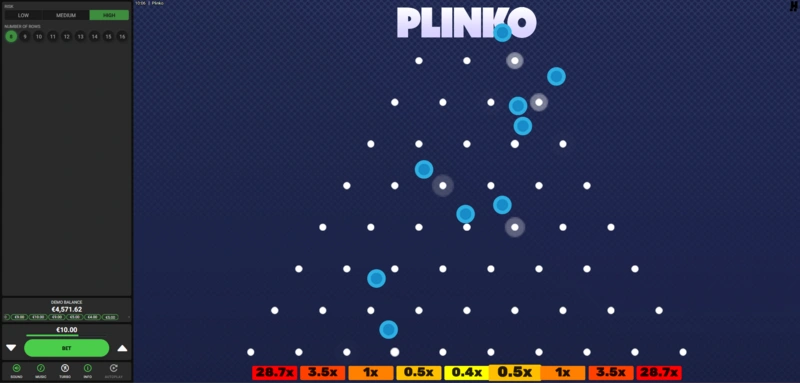 Plinko game